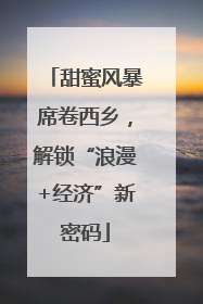 甜蜜风暴席卷西乡，解锁“浪漫+经济”新密码